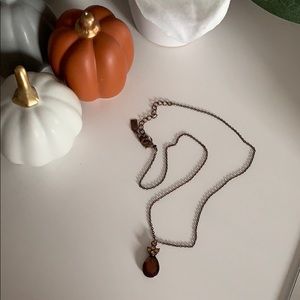 Brown pendant necklace